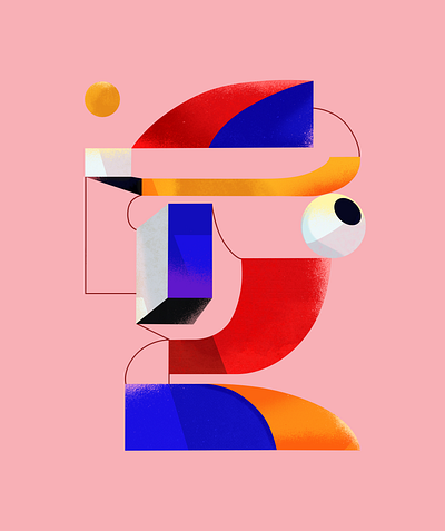 Faces in Layers 3d artwork design graphic design illustration