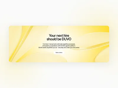 duvo.ai website design aesthetic banner clean design cta banner design futuristic glass graphic design landing page light theme minimal modern ui design web design website design