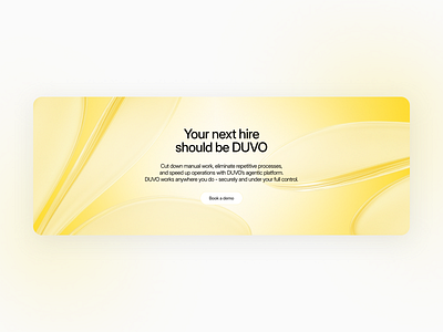 duvo.ai website design aesthetic banner clean design cta banner design futuristic glass graphic design landing page light theme minimal modern ui design web design website design
