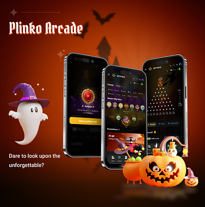 Plinko Arcade – A Thrilling Halloween Plinko Experience igaming halloween design online casino arcade plinko game ui plinko ux