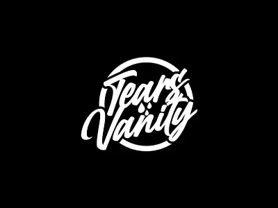 tears vanity brand brand identity branding clothing brand graphic design logo logo design modern script script logo streetwear streetwear logo tear