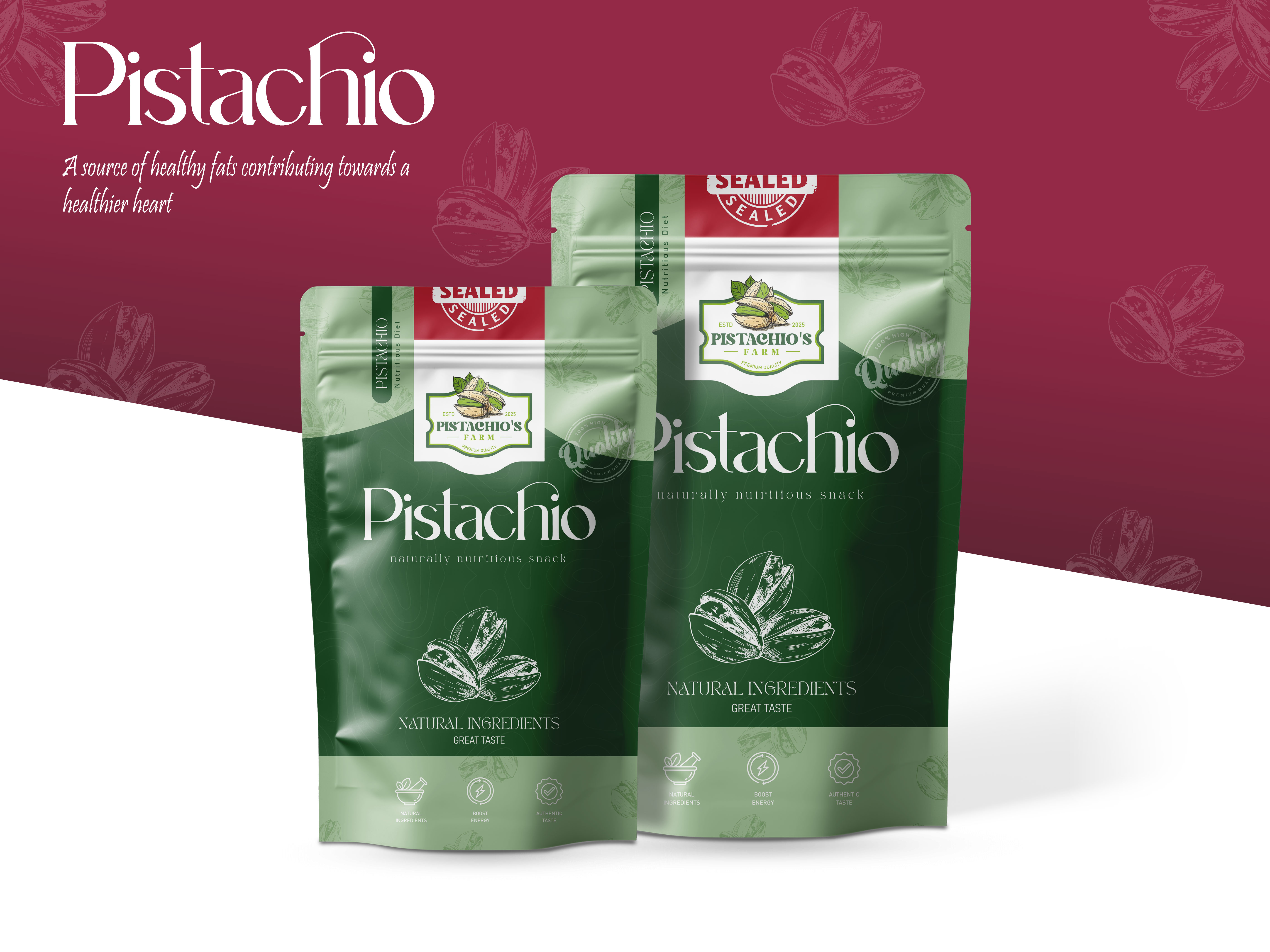 Nuts Pistachios Packaging branding packaging custom packaging design food packaging label design modern packaging nutritious diet nuts packaging packaging design pistachio pistachio label pistachio label design pistachio nuts packaging pistachio packaging pistachio pouch pistachio pouch packaging pouch design pouch packaging design product packaging