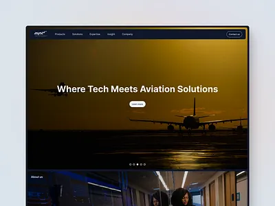 Homepage Redesign for Aero System Indonesia airline asyst branding company company website home homepage ui web website
