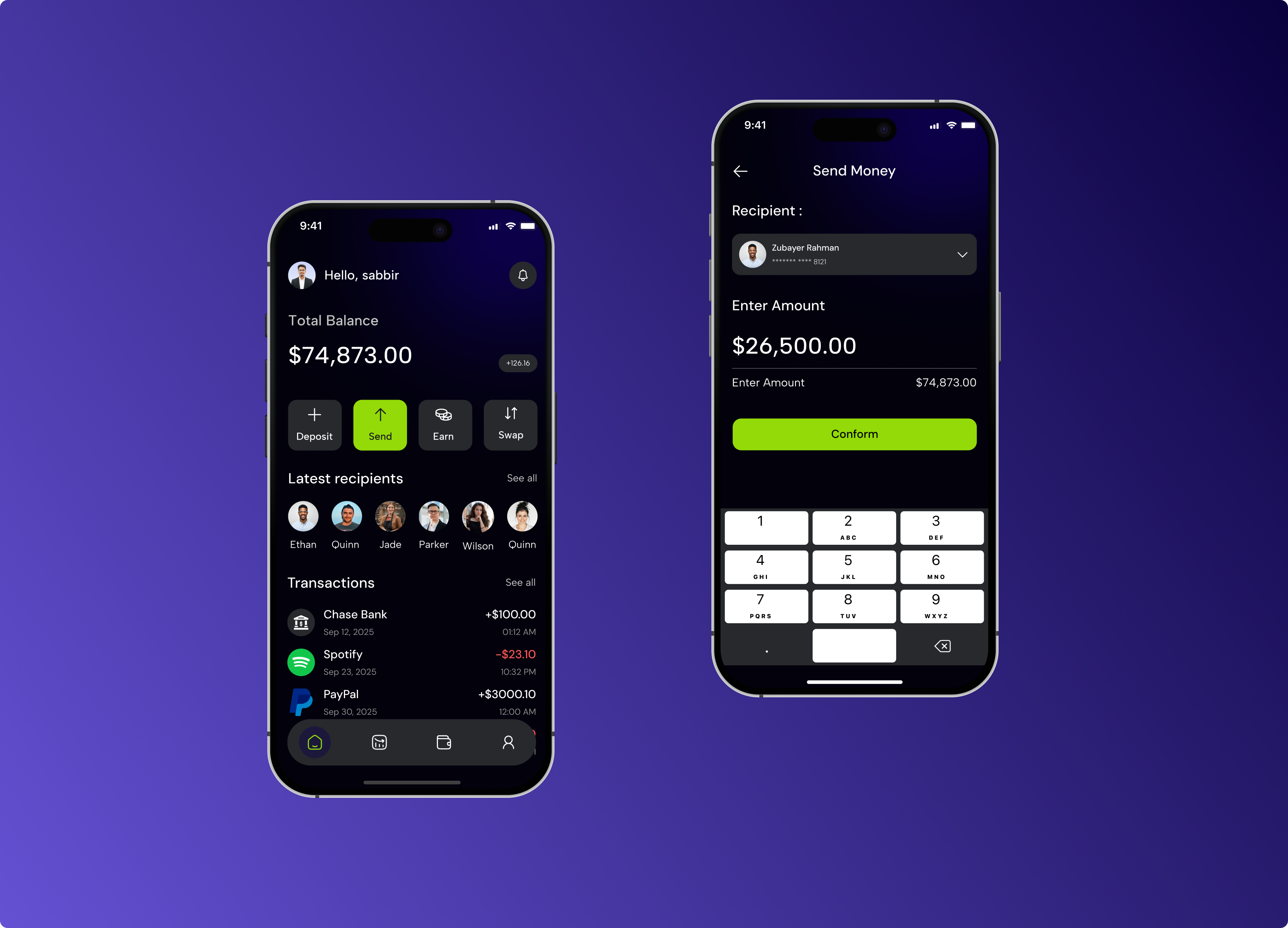 Example of Mobile App UI/UX Design (I Os  & Android)