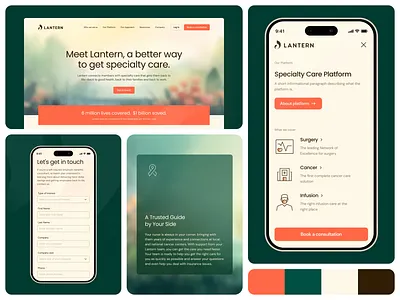 Lantern Healthcare: Simplify Patient Access with Clean UI/UX accessibility bento branding clean colors designsystem interactions interface layout minimalism modular prototyping redesign responsive typography uidesign uxdesign visualdesign webdesign wireframing