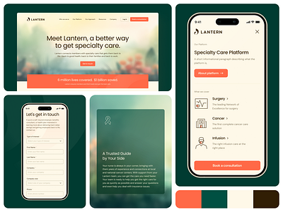 Lantern Healthcare: Simplify Patient Access with Clean UI/UX accessibility bento branding clean colors designsystem interactions interface layout minimalism modular prototyping redesign responsive typography uidesign uxdesign visualdesign webdesign wireframing