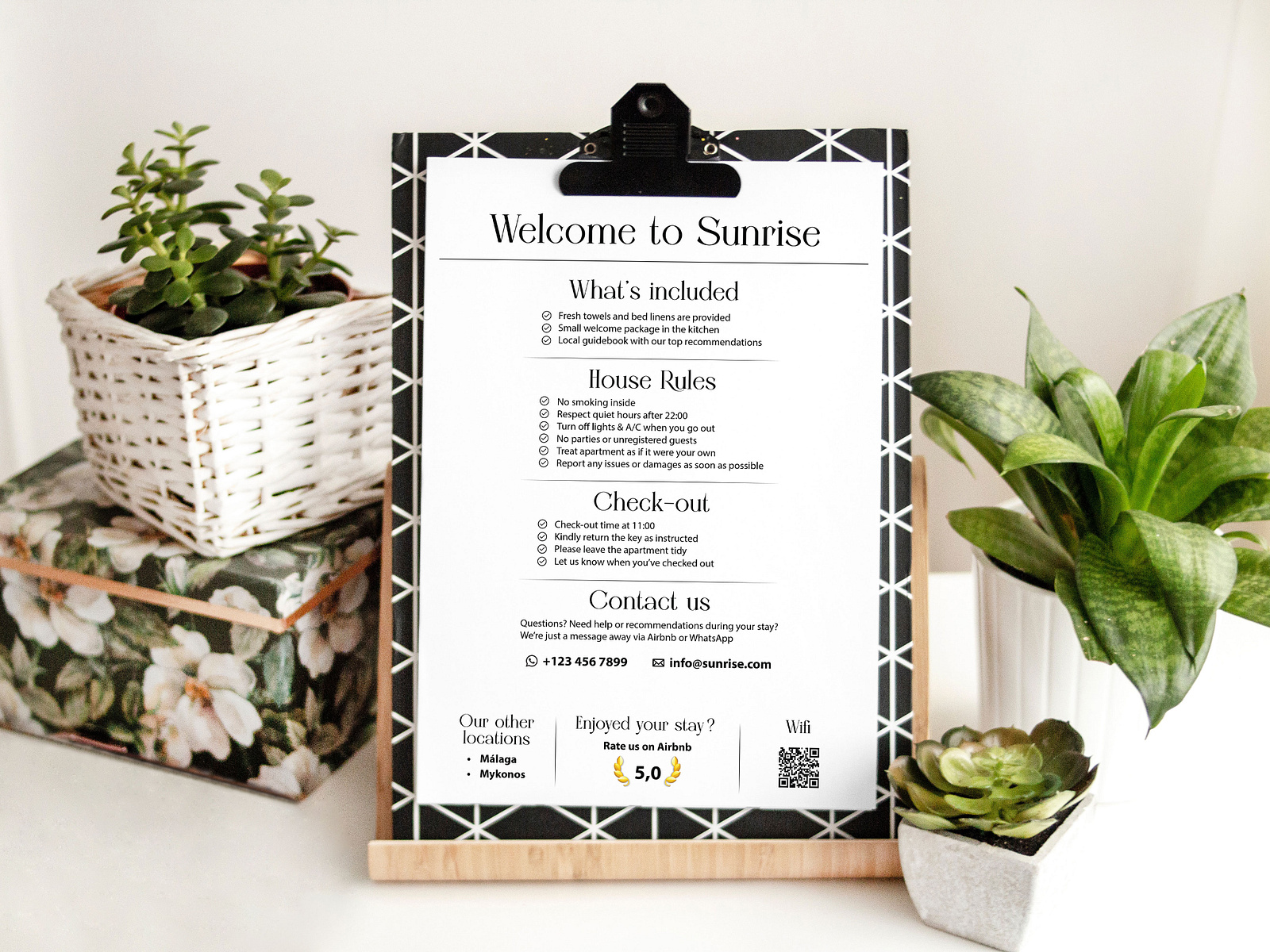 Guest Information Sheet Design by Lana Klenak on Dribbble