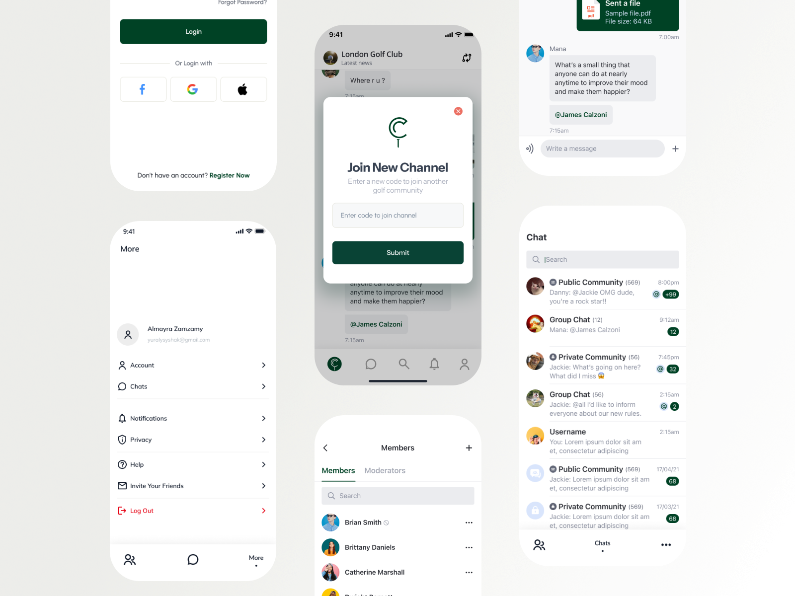 Example of Mobile UX / UI Design & Development