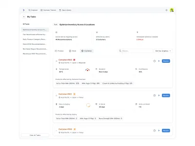 Inventory alerts alerts b2b b2c components inventory minimal product design saas sidebar web app