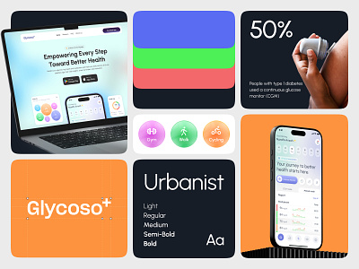 Branding Design For Healthcare App ai healthcare brand identity branding color palette design diabetic app focotik healthcare healthcare branding illustration logo medical branding ui ui design ui ux design uiux user experience website design wellness branding