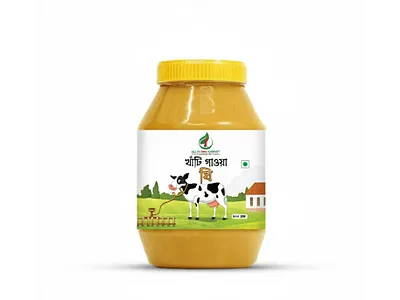 Ghee jar label design ghee ghee label ghee bottle label ghee design ghee jar label ghee jar label design ghee packaging jar label kawsarahmed new ghee jar label new label packaging design product design pure gawya ghee খাঁটি গাওয়া ঘি ঘি label design ঘি লেভেল ডিজাইন