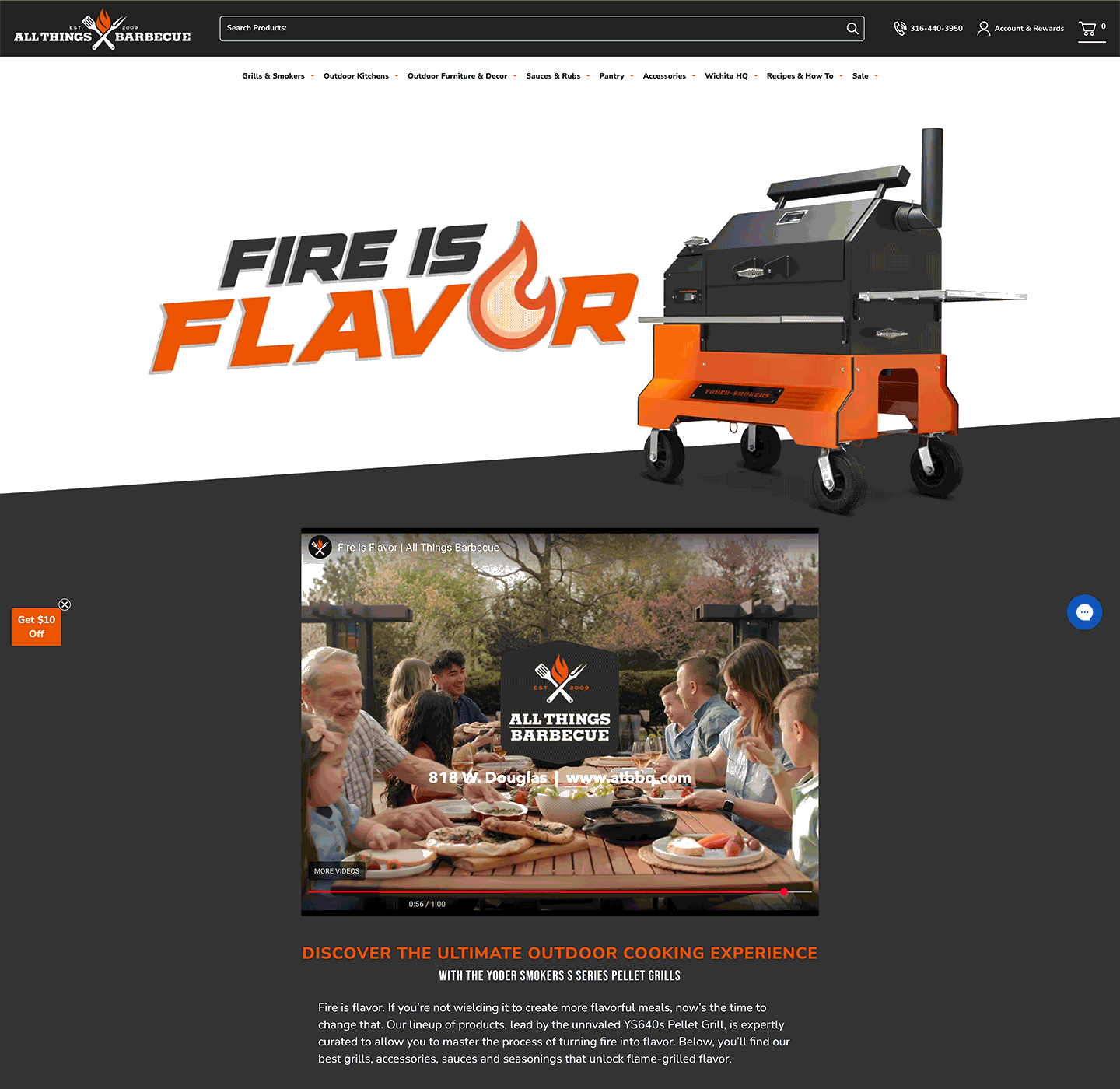 Fire is Flavor Campaign Landing Page