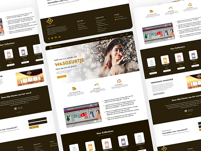 Perfume Brand/ Shop Landing Page Design app branding design graphic design illustration logo typography ui ux vector
