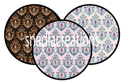 Floral Harmony art nouveau charming classy damask design elegant fabric designer floral bloom floral pattern home decor interior design seamless pattern spring summer symmetrical textile pattern designer vector wallpaper design