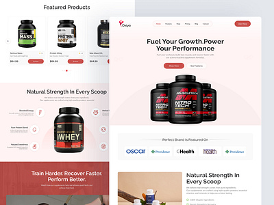 Health Supplement – Landing Page Design design doctor ecommerce health health care landing page mindfulness minimal online shop online store shopify design supplement suppliment ui ui design ui ux design vitamins web design website