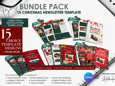 Merry Christmas Newsletter Design 2025 branding flyers design graphic design merry christmas newsletter email social media design