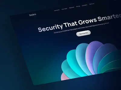 Zenkro - website design 3d design after effects ai blender c4d dna flower graphic design green motion design protection saas website safe safety security shield spiral spline startup tree