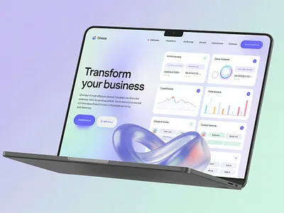 Landing Page 3d animation graphic design motion graphics ui