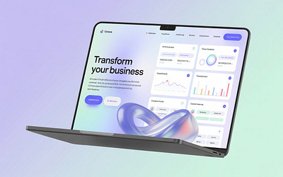 Landing Page 3d animation graphic design motion graphics ui