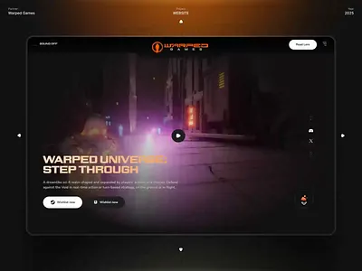 Warped Games — Official Website animation app appdesign branding design game graphic design illustration interfacedesign logo motion graphics ui ux videogames website