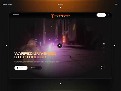 Warped Games — Official Website animation app appdesign branding design game graphic design illustration interfacedesign logo motion graphics ui ux videogames website