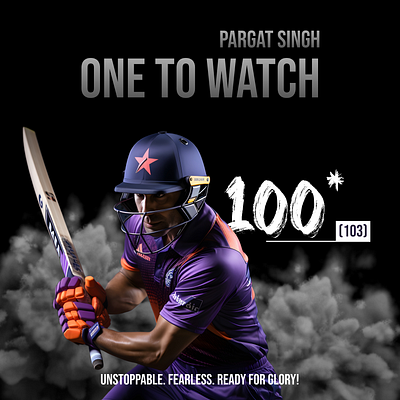 Social media post advertising design cricket cricket post design freelance freelancing graphic design project social media design social media post