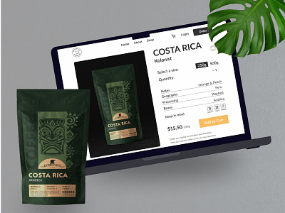 Coffee Box Shop Web-Design 3d animation branding coffee coffeebox coffeeshop commerce design desktop figma graphic design landing landingpage motion graphics ui webdesign