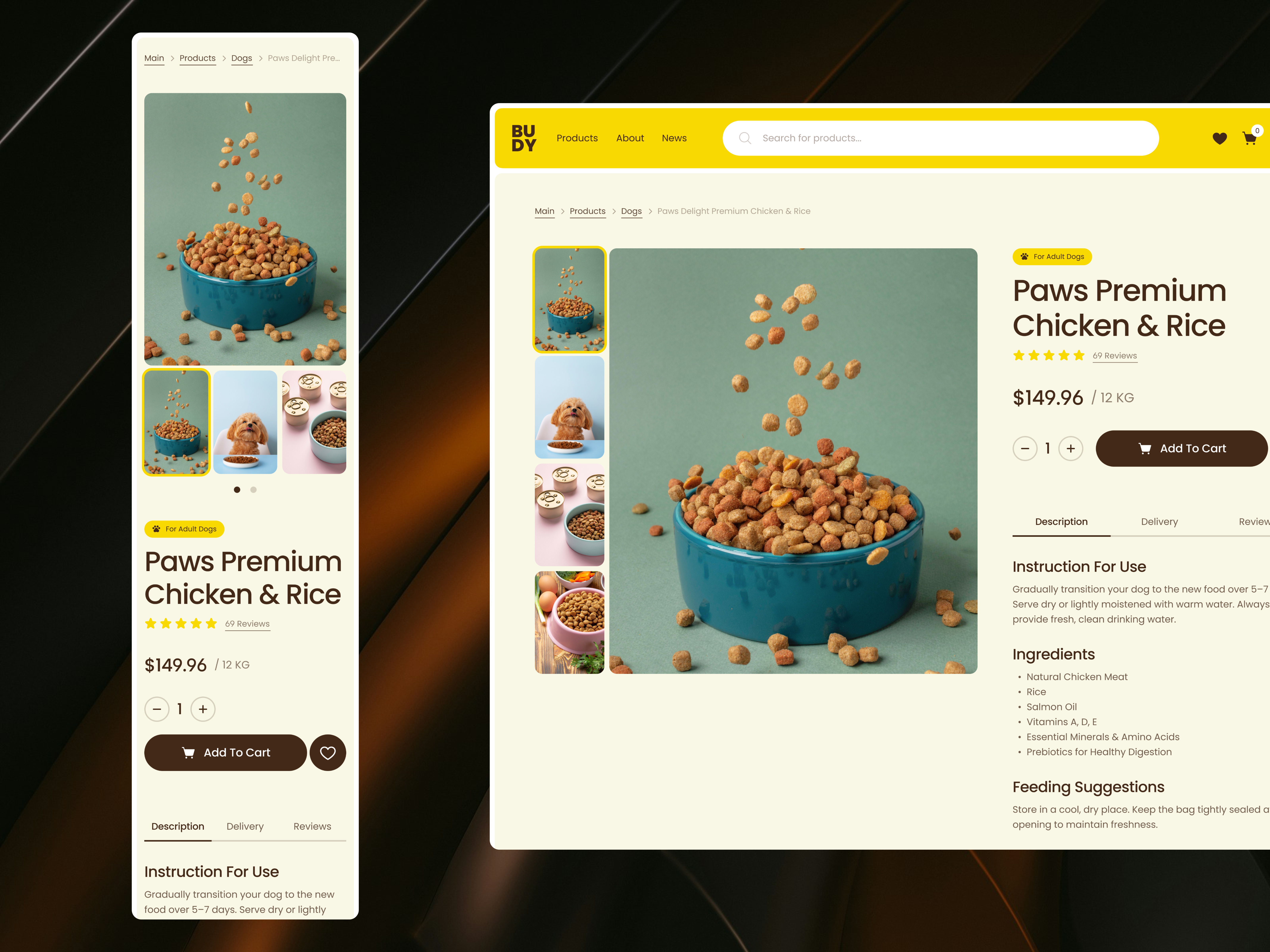 High-Converting Product Page | UI/UX | Pet Food eCommerce catfoodui cleanuidesign conversionfocusedui dogfoodui ecommerce ecommerceproductpage highconvertingdesign minimalecommerce modernproductpage petfood petstore productpage productpageconcept productpagedesign ui uidesign ux web webdesign website
