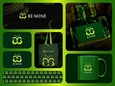 Be Mine Luxury Minimal Logo | Butterfly Monogram | Branding be mine logo beauty brand identity brand designer branding business logo butterfly monogram cosmetic logo design custom logo elegant logo fashion logo graphic design green aesthetic branding. logo logo designer luxury logo design minimal branding modern monogram perfume branding professional logo