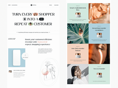 AssistAlong. Website Redesign beauty calmcolor cards cosmetics design graphic design heroscreen herosection landing landingpage mainpage makeup scroll site ui ux webdesign webdesigner website white