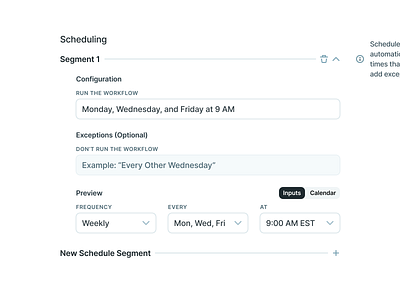 copy.ai Workflows Scheduling Alternate Version ai calendar copyai create date day delete edit flat input minimal modify preview scheduling segment simple text ui ux week