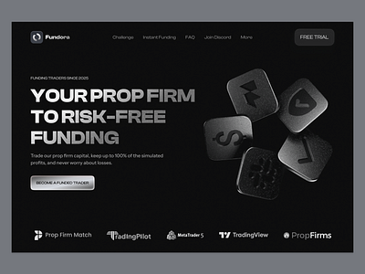 CTI - Prop Firm Platform Website Design blockchain capital funding crypto cryptocurrency evaluation program forex funding forex prop firm funded accounts funding platform investment platform modern web design prop firm prop trading trading community trading ui web app design web design web3 website design