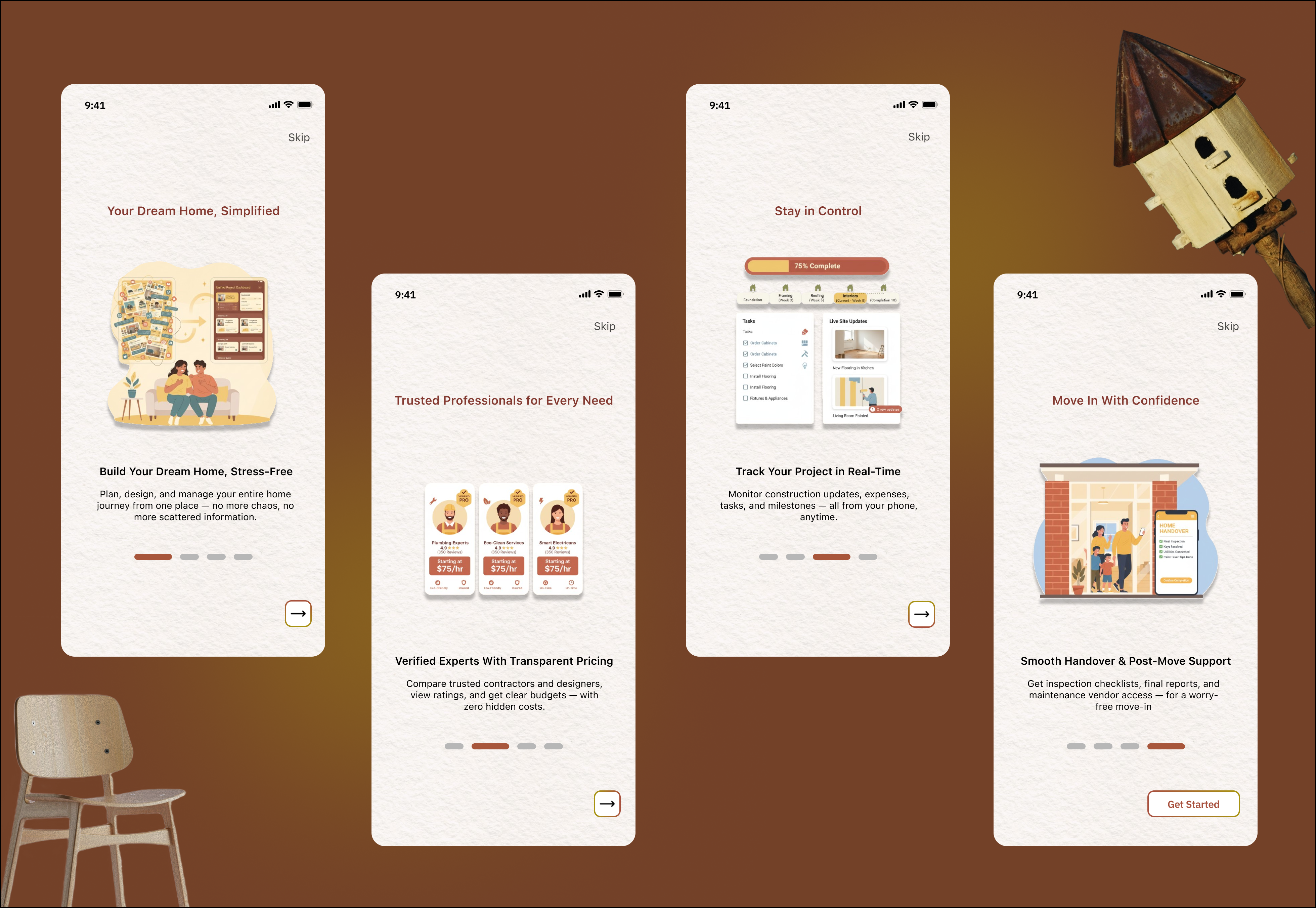 Apna Ghar Onboarding Flow onboarding productdesign ui ux warmui