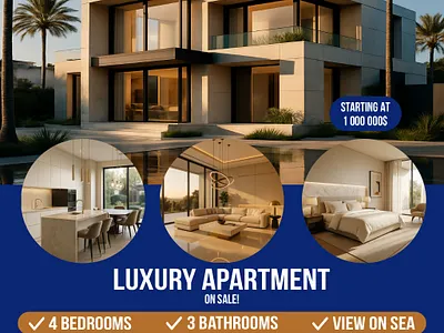 Luxury Apartment – Premium Real Estate Social Media Promo advisual branding design elegant design graphic design home listing design instagram post luxury apartment marketing property branding property listing real estate design real estate marketing social media social media baner social media post