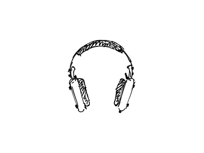 Overears—01 sketch 1 drawing headphones icon music overears sketch skribble sound
