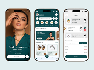 Jewelry Shopping Store Mobile App app design beige diamond diamond app ecommerce elegant jewelry shop jewelry jewelry android app jewelry app jewelry shopping app luxury app design mobile app online jewelry shop app design online jewelry store online shop online shopping online store ring shopping store