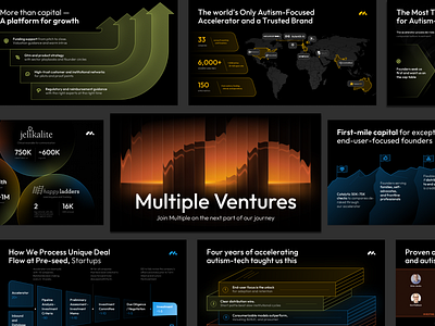Presentation Design | Pitch Deck ai autism company presentation dark deck design design google slides graphic design keynote pitch deck pitch deck design power point powerpoint presentation presentation design presentation layout technology typography ventures