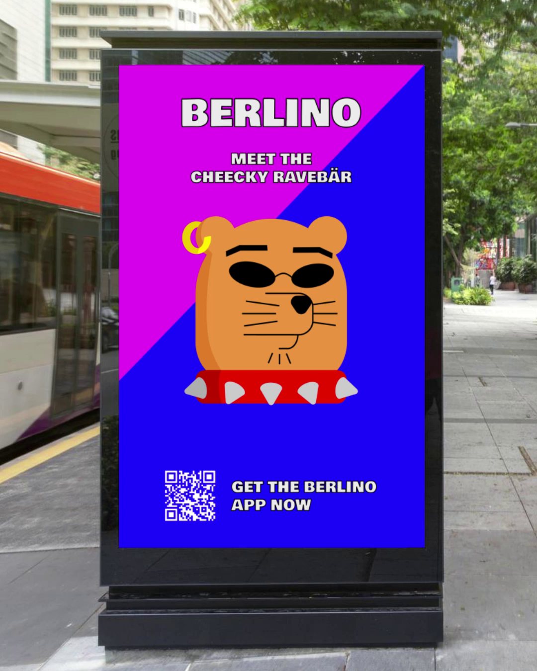 Bear character (Berlino) illustration