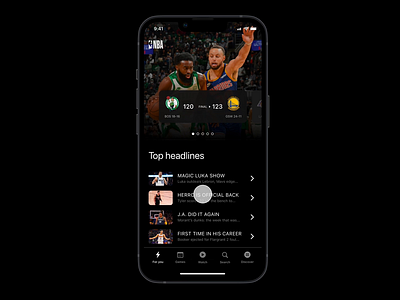 NBA app / Choose teams flow animation app concept graphic mobile nba prototype prototyping score sport userflow