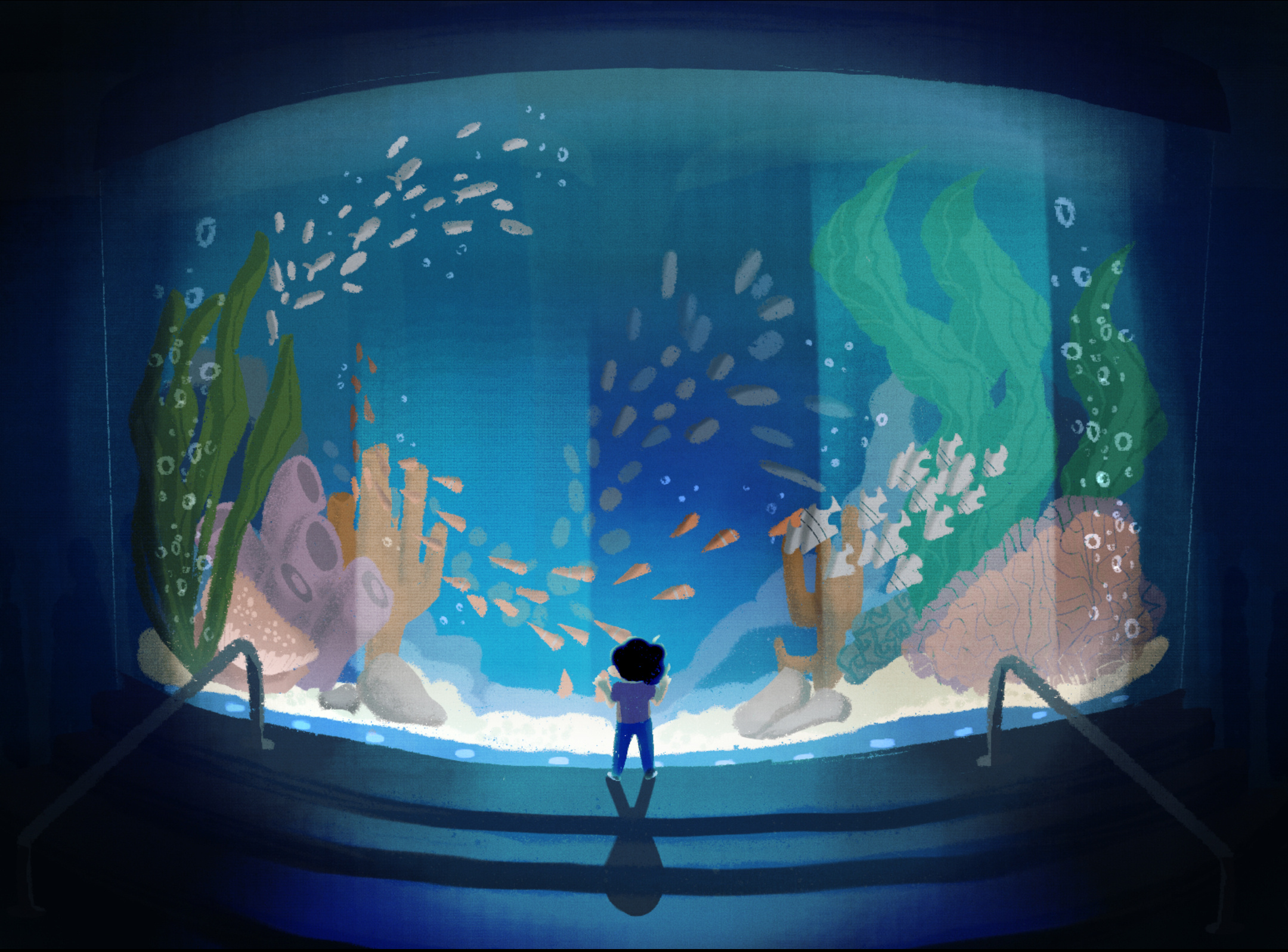 Mei’s Aquarium - Series art composition design digital digital art digital illustration digital painting drawing drawings editorial illustration graphic design illustration procreate storybook storybook illustration