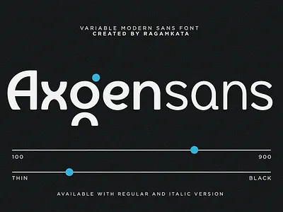 Axgen Sans – Variable Modern Sans Font branding branding kit clean fonts digital digital design display font font assets fonts graphic design logo modern fonts ragamkatastudio sans sans serif typography ui variable