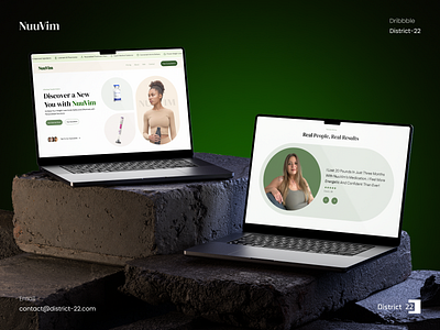 Modern Health & Wellness Web Design development district22agency figma healthcare landing page medical pastel color ui ux web design webflow website design wellness