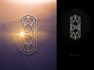 Prism 24 with A Shine Diamond 3d branding bussiness design diamond display elegant font gemstone graphic design hand lettering handmade jewelry lettering logo logo type monogram numbering shine yes