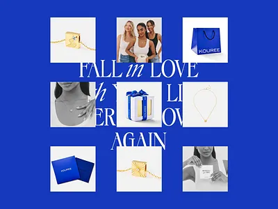 KOUREE Jewelry Brand Identity animation art direction branding creative direction elegant fashion graphic design jewelry jewelry branding logo logo designer logodesign luxury branding premium premium branding typography visual designer visualidentity