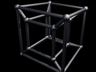 Tesseract — Breathing 4D Hypercube Rotation 4d cube abstract space form animated rotation animation blender geometry unfolding hypercube hypergeometry multidimensional structure sci fi 4d loop tesseract