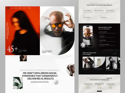 TheJourn - Social Media Agency Website agency agency landing page agency web design agency website agency website design landing page landing page design social media agency social media agency landing page social media agency website ui ui design uiux uiux design ux web web design website website design