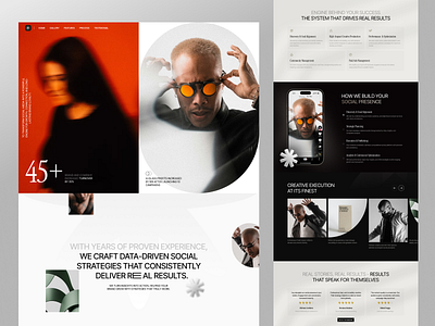 TheJourn - Social Media Agency Website agency agency landing page agency web design agency website agency website design landing page landing page design social media agency social media agency landing page social media agency website ui ui design uiux uiux design ux web web design website website design