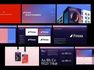 Finora: AI Finance Branding - Brand Guidelines ai finance artificial intelligence brand book brand guideline brand identity brand style guide branding corporate identity digital bank finance finance advisor fintech gradient graphic design logo logo guide ui uix visual branding visual identity