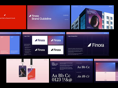 Finora: AI Finance Branding - Brand Guidelines ai finance artificial intelligence brand book brand guideline brand identity brand style guide branding corporate identity digital bank finance finance advisor fintech gradient graphic design logo logo guide ui uix visual branding visual identity