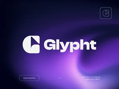 Glypht - Brand Identity for Generative Tech abstract ai brand design brand identity branding generative gradient logo minimal saas saas branding software tech logo